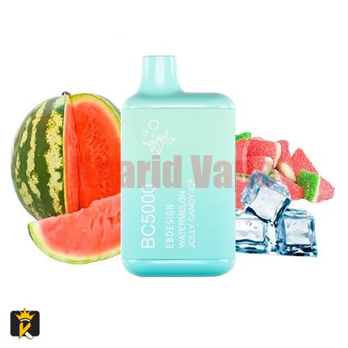 پاد یکبار مصرف هندوانه آبنباتی الف بار <br><span>ELFBAR Watermelon Jolly Ice EB BC5000</span>