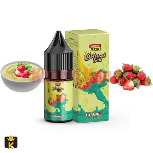 Horny Flava Carmine Custard Salt Nic (1)