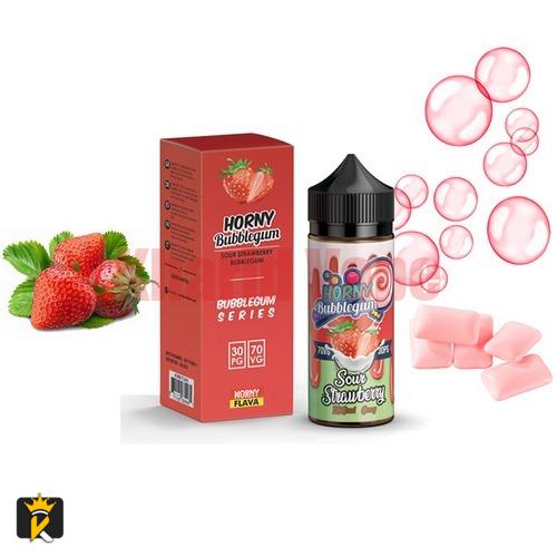 Horny Flava Sour Strawberry Bubblegum