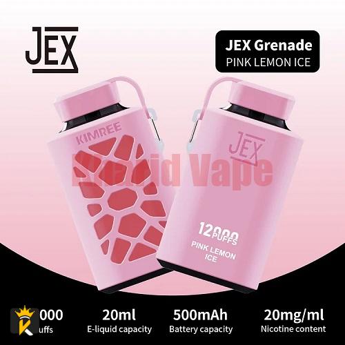 jex-grenade-disposable-vape-by-kimree-12000puffs Pink Lemon Ice